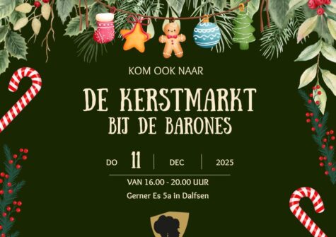 11 december 2025: Kerstmarkt bij De Barones